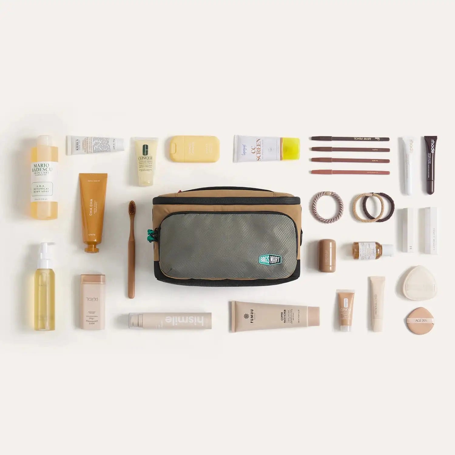 Trousse Maquillage Voyage BAGSMART Waterproof – Organisateur Toilette Crochet Salle de Bain | Grande Capacité Rangement Cosmétique