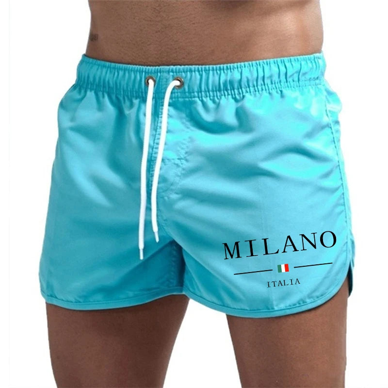 Kurze Herren-Badehose Strand Sommer Bedruckt Urban Schnelltrocknend Leicht Schwimmen Surfen Joggen Lässig Mode Trend – Premium Multifunktions-Boardshorts | Herren-Sommermode Premium