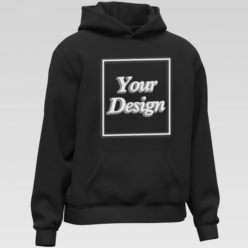 Sweat à Capuche Unisexe Coton Premium 350gsm Personnalisable Photo Texte Logo Polaire Épaisse Chaud Automne Hiver – Hoodie Qualité Supérieure | Mode Tendance