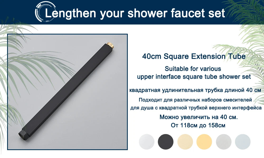 Rozin Ensemble Douche Pluie Mural Noir – Avec Bidet, Étagère & Bec Baignoire | Système Complet Laiton