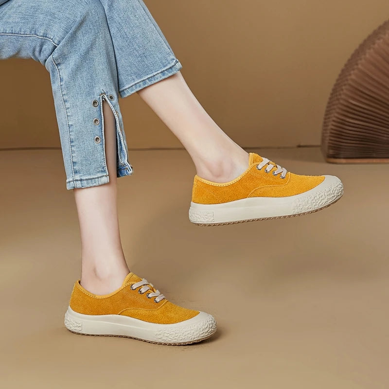 AIYUQI Ballerines Bout Carré Grande Taille 2026 – Flat Casual Sneakers Femme Élégantes