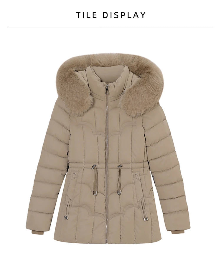 Doudoune Courte Femme À Capuche – Manteau Matelassé Chaud Haute Qualité | Hiver 2025 Tendance