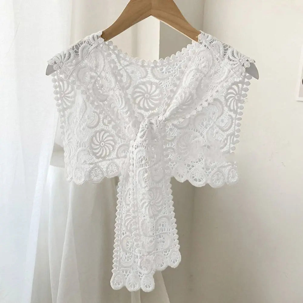Châle Tricoté Femme Couleur Unie – Faux Col Écharpe Casual Élégante Été