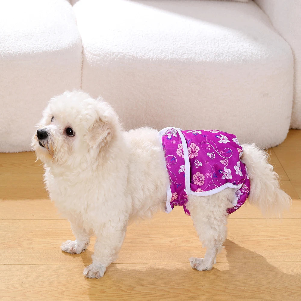 Couche Chienne Lavable BIAI – Culotte Physiologique Étanche Soie Glacée Douce Réutilisable