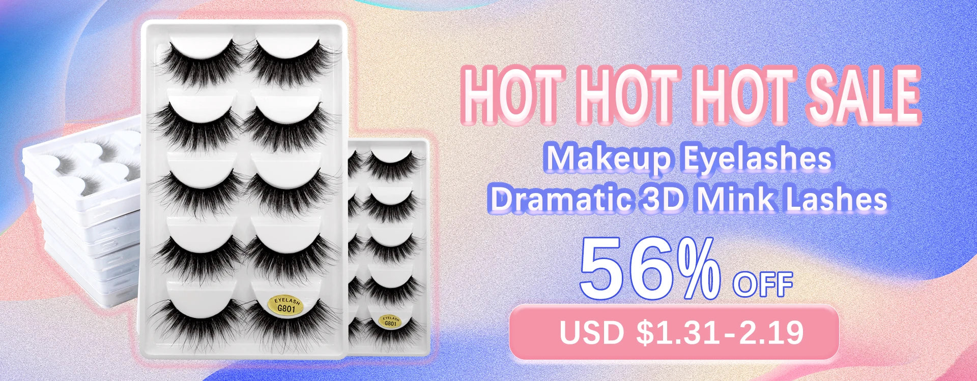 Lot 3 Paires Faux Cils 3D Vison SHIDISHANGPIN – 27 Styles Fluffy Wispy Épais | Cils Faux Faits Main Maquillage Yeux
