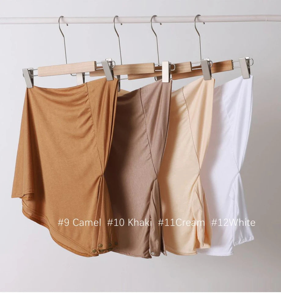 Hijab Femme Prêt-à-Porter Classique Bouton-Pression – Couvre-Chef Intégral Foulard & Turban Musulman