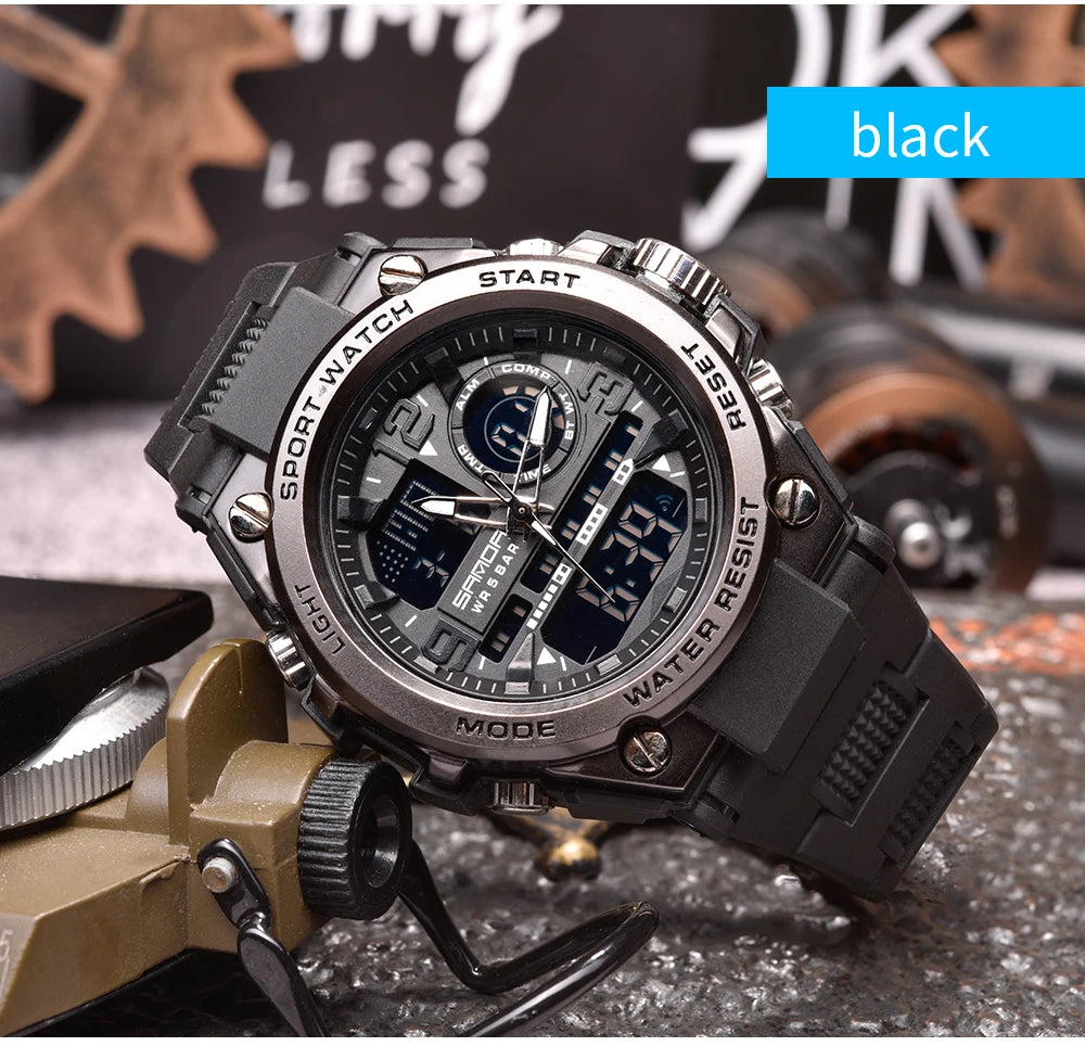 Montre Homme SANDA 6024 Militaire Sport Luxe Quartz 5ATM Étanche – Robuste & Fashion