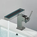 Robinet Lavabo Digital LED Gris – Affichage Température, Lumière LED, Mitigeur Eau Chaude & Froide | Salle de Bain High-Tech