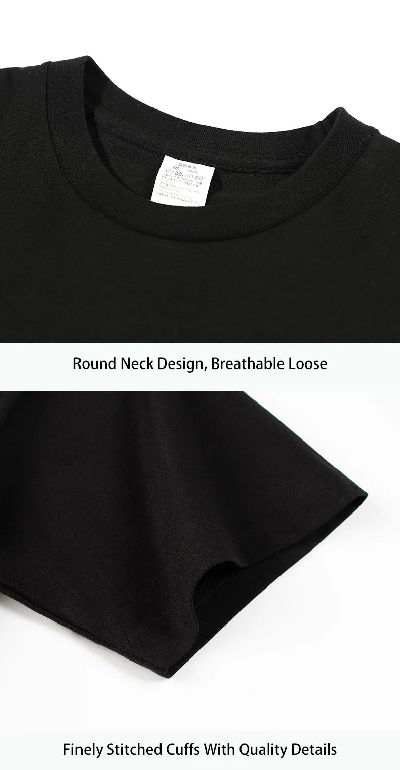 T-Shirt 100% Coton Femme – Imprimé Script Russe БЕСИТЕ | Col Rond Loose Été Streetwear