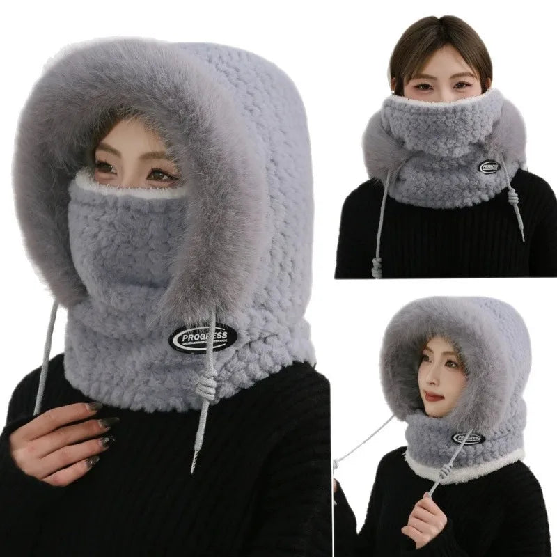 Bonnet Russe Polaire avec Cagoule – Protection Thermique Coupe-Vent | Ski, Vélo & Grand Froid