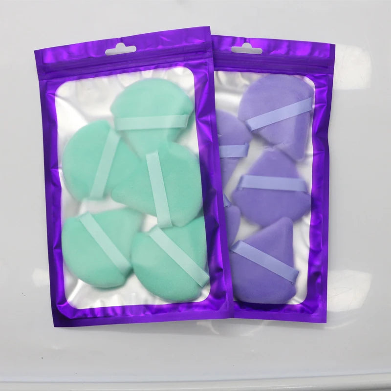 Éponges Puff Triangulaires Velvet OGEYERO – Contouring, Fards & Fond de Teint | Outil Maquillage Visage & Yeux
