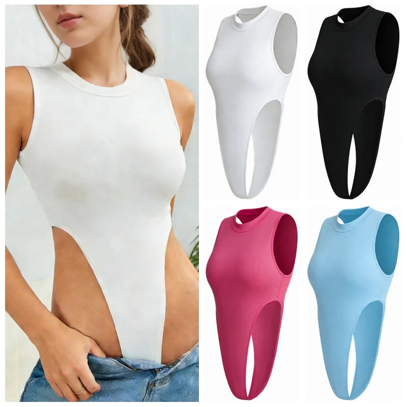Body Combinaison Femme Sans Manches Slim Stretch Sexy – Top Gainant Flatteur | Soirée & Fête