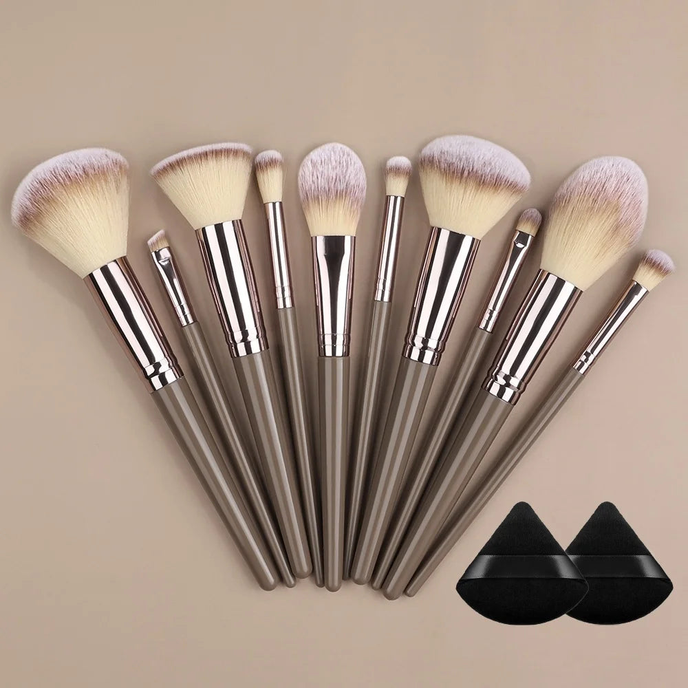 Set Pinceaux Maquillage Professionnel 1 à 20 Pcs – Blush, Highlighter, Fond de Teint & Fard | Ultra-Doux Femme