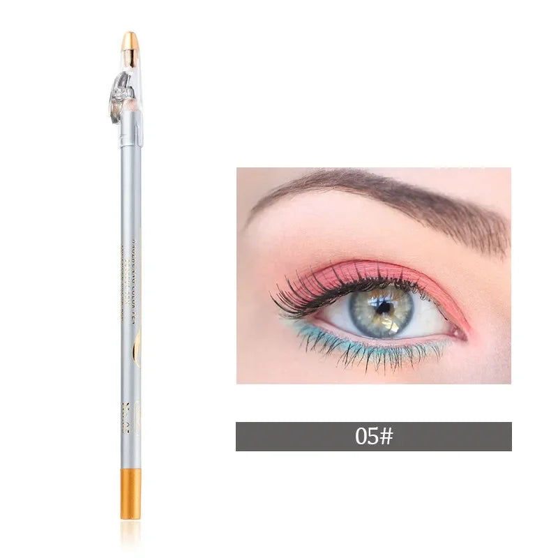 Crayon Sourcils Waterproof Brun & Noir – Avec Taille-Crayon | Eyeliner Sourcils Longue Tenue