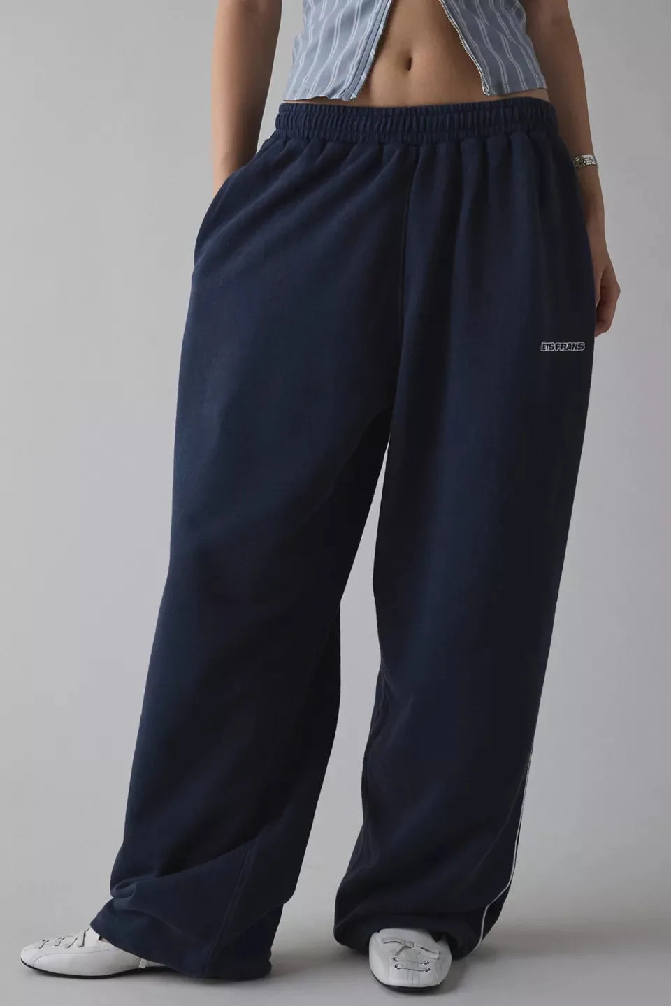 Damenhose Weite Streifen Retro Amerikanisch Baggy Jogger – Gerader Schnitt Casual Streetwear | Frühling Herbst