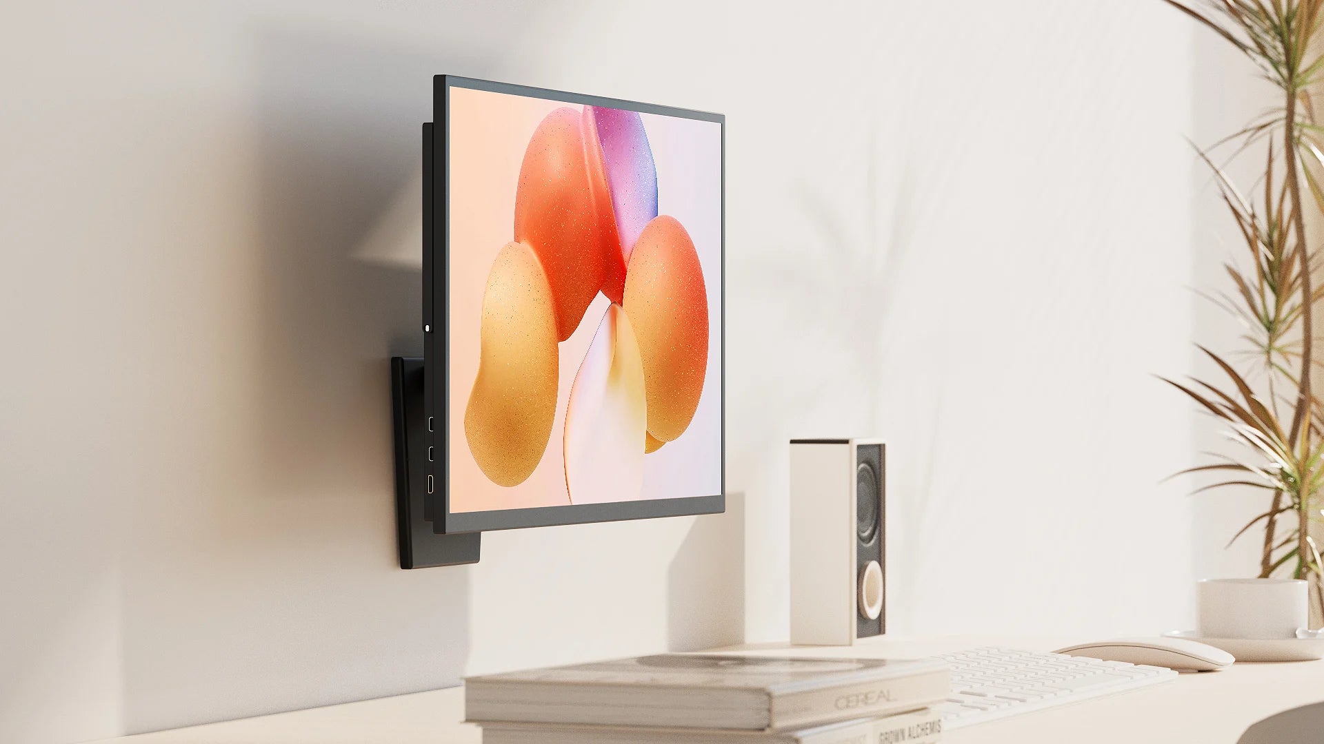 UPERFECT Support Moniteur Portable Réglable 360° – Aluminium Robuste pour Écran & Tablette 13''-27''