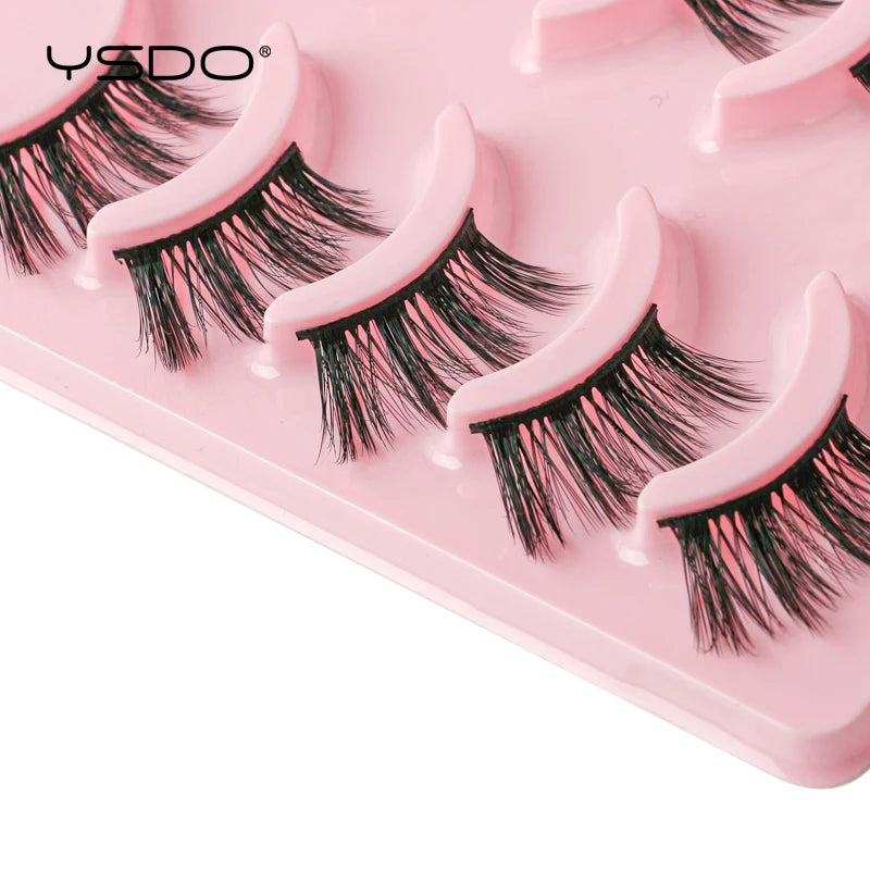 Faux Cils Mink 3D YSDO – Lot 3/5/10 Paires | Maquillage Dramatique Naturel