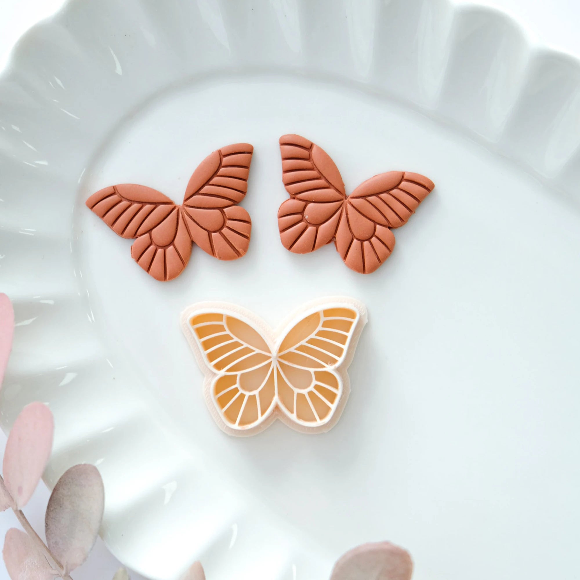Set 3 Emporte-Pièces Papillon Argile Polymère — Moules DIY Boucles d'Oreilles Boho