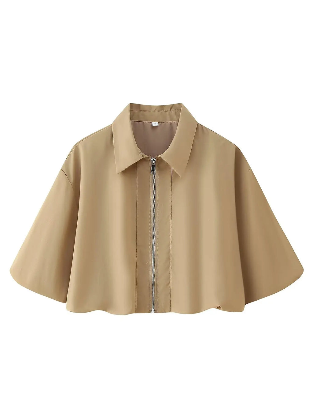 2-teiliges Damen-Set – kurze Jacke mit Reißverschluss & plissierter Rock mit Blumenmuster und hoher Taille | Herbst