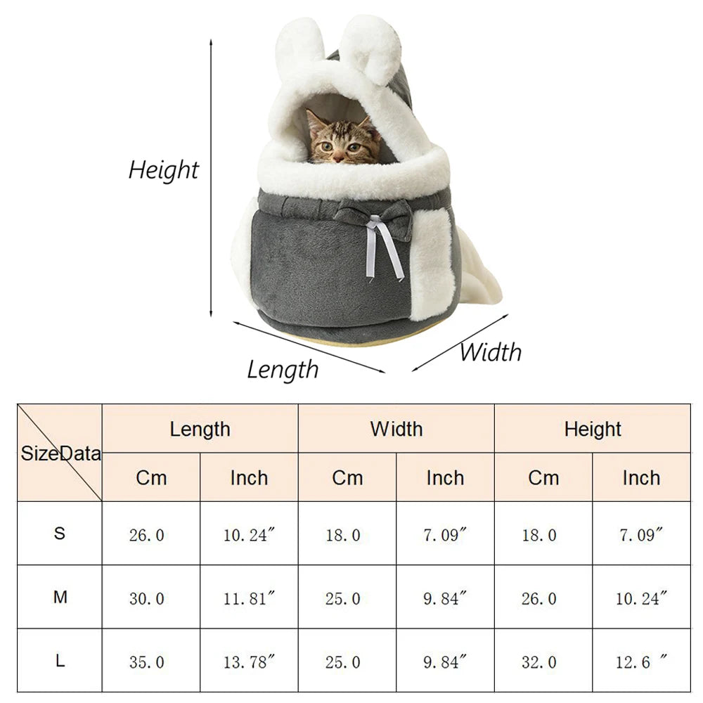 Sac à Dos Transport Chien Chat Hiver Chaud – Sac Porteur Chihuahua Yorkshire Petit Chien Voyage Outdoor