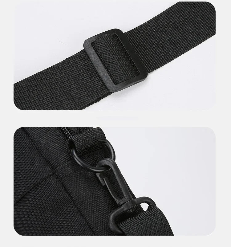 Petit Sac Carré Oxford Unisexe – Sacoche Bandoulière Crossbody Casual Homme Femme