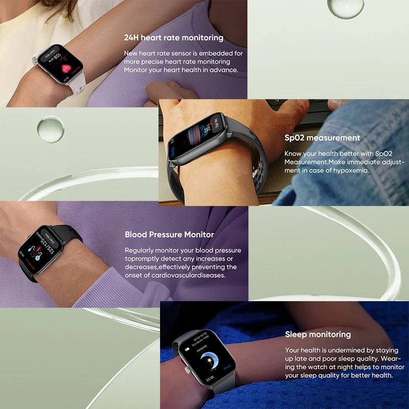 Montre Connectée Unisexe Écran AMOLED – GPS, Appels Bluetooth & Suivi Cardio | Étanche | Sport & Fitness | Android & iOS