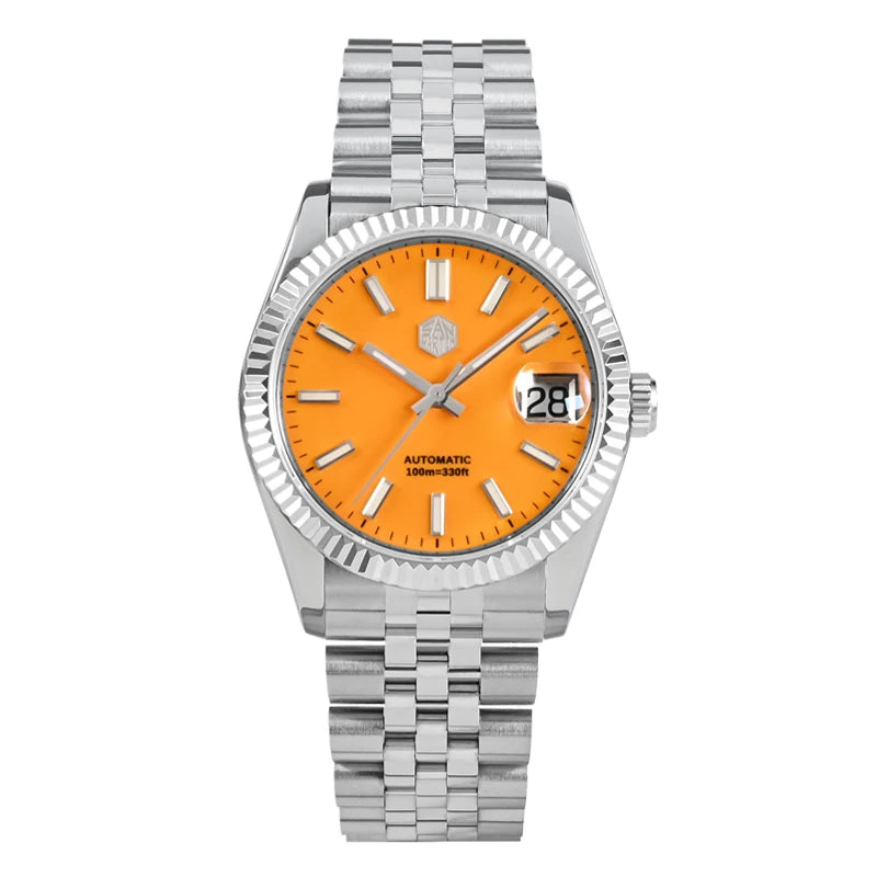 Montre Homme Luxe San Martin 36.5mm Automatique Verre Saphir Étanche 100m BGW9 – Dress Watch Fashion