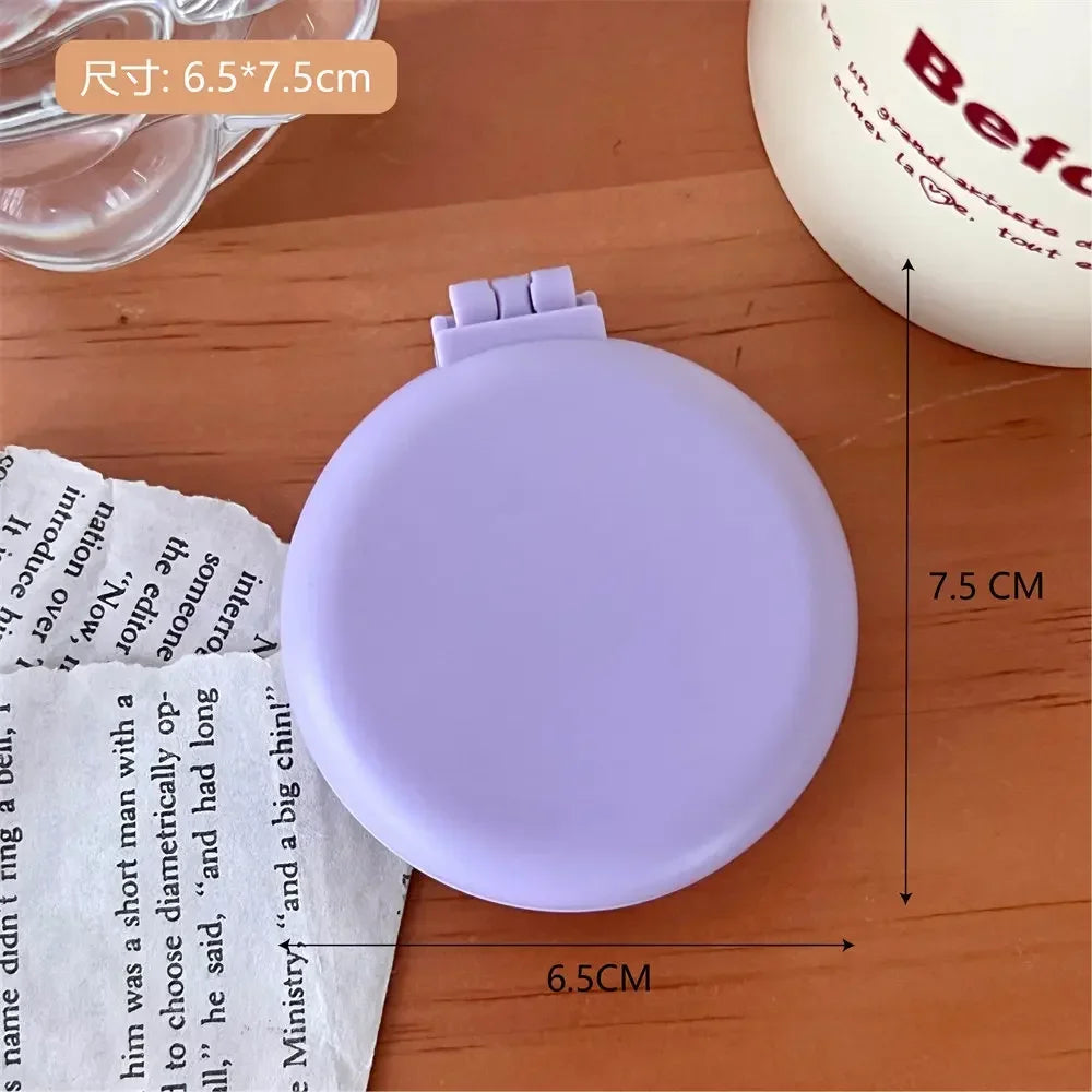 Peigne Pliable avec Miroir Maquillage – Brosse Coussin d’Air Massage | Outil Coiffure Portable Femme