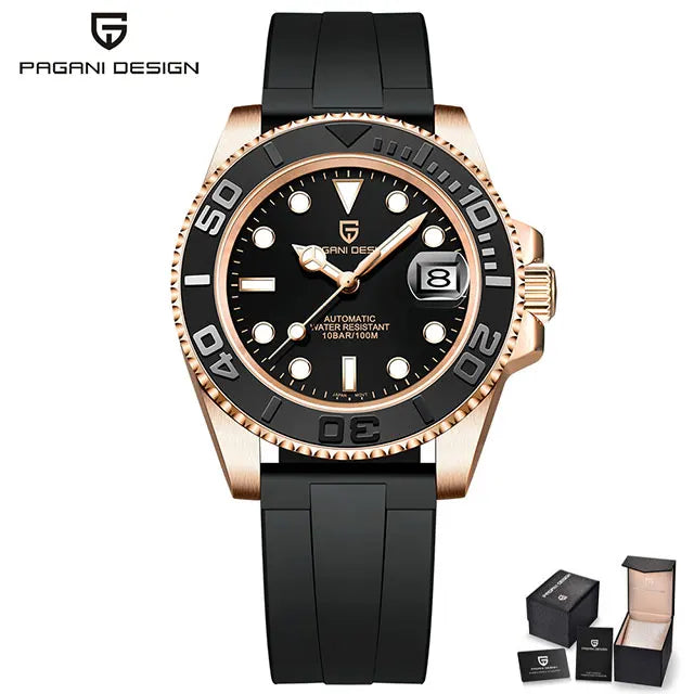 Montre Mécanique Luxe Homme Pagani Design 40mm – Verre Saphir Étanche Automatique