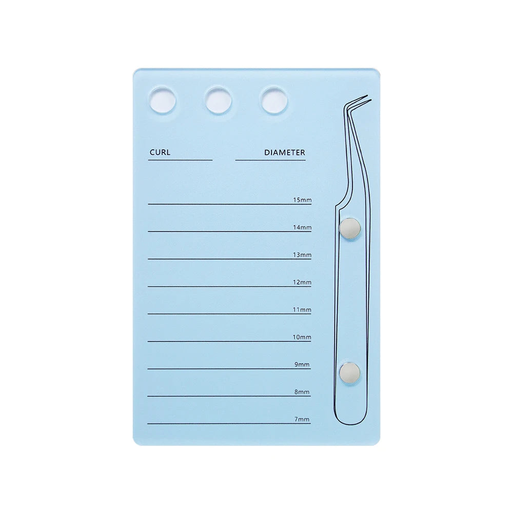 Palette Porte-Cils GLAMLASH – Support Colle Extension Cils Acrylique | Plateau Faux Cils Professionnel