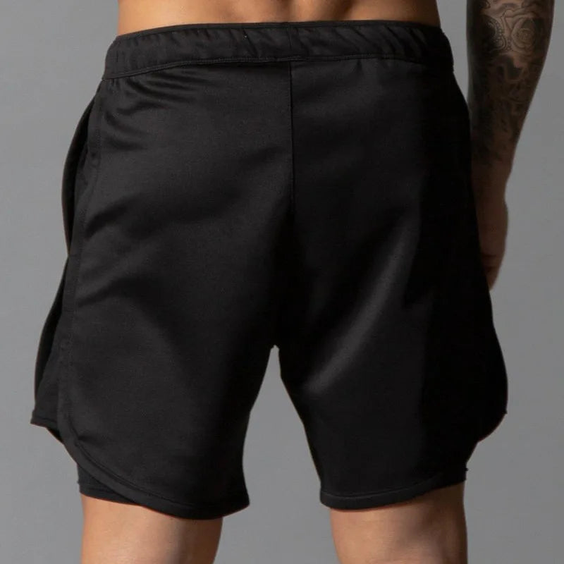 Short Sport Homme Double Couche Séchage Rapide – Respirant & Confortable | Running, Fitness & Entraînement Été