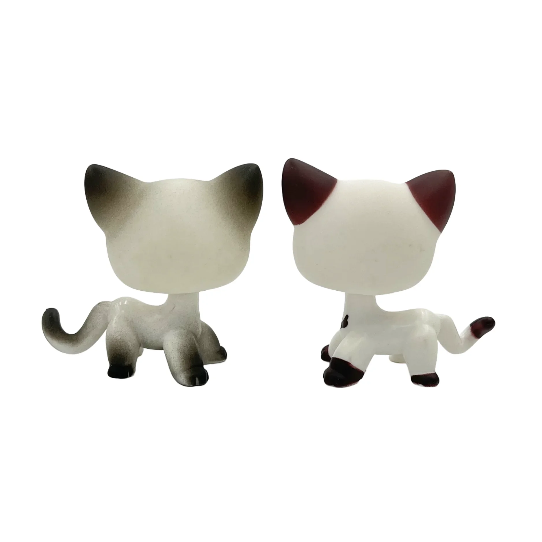 Los 2 Seltene LPS Tierfiguren – Süße Katze & Wackelkopftier Dackel Collie Cocker Dogge | Sammlerstück Kinderspielzeug