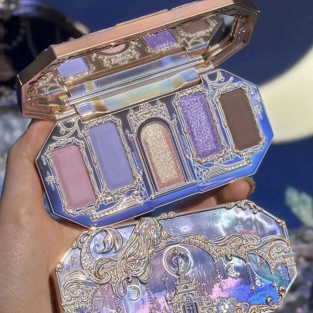 Palette Fards à Paupières Flower Knows Swan Ballet – 6 Teintes Mat, Shimmer & Nacré | Glitter