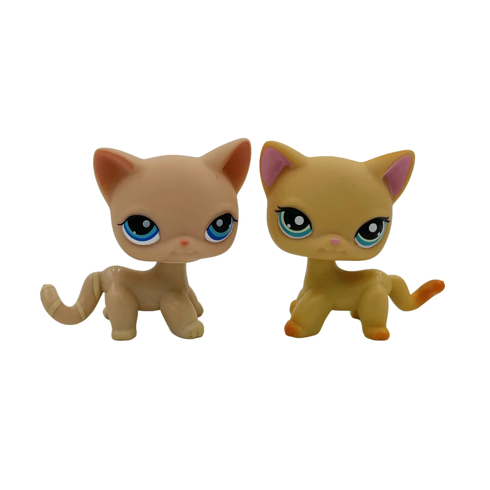 Lot 2 Figurines Animaux Rares LPS – Chat Mignon & Chien Tête Ballante Teckel Colley Cocker Danois | Jouet Collectionnable Enfants