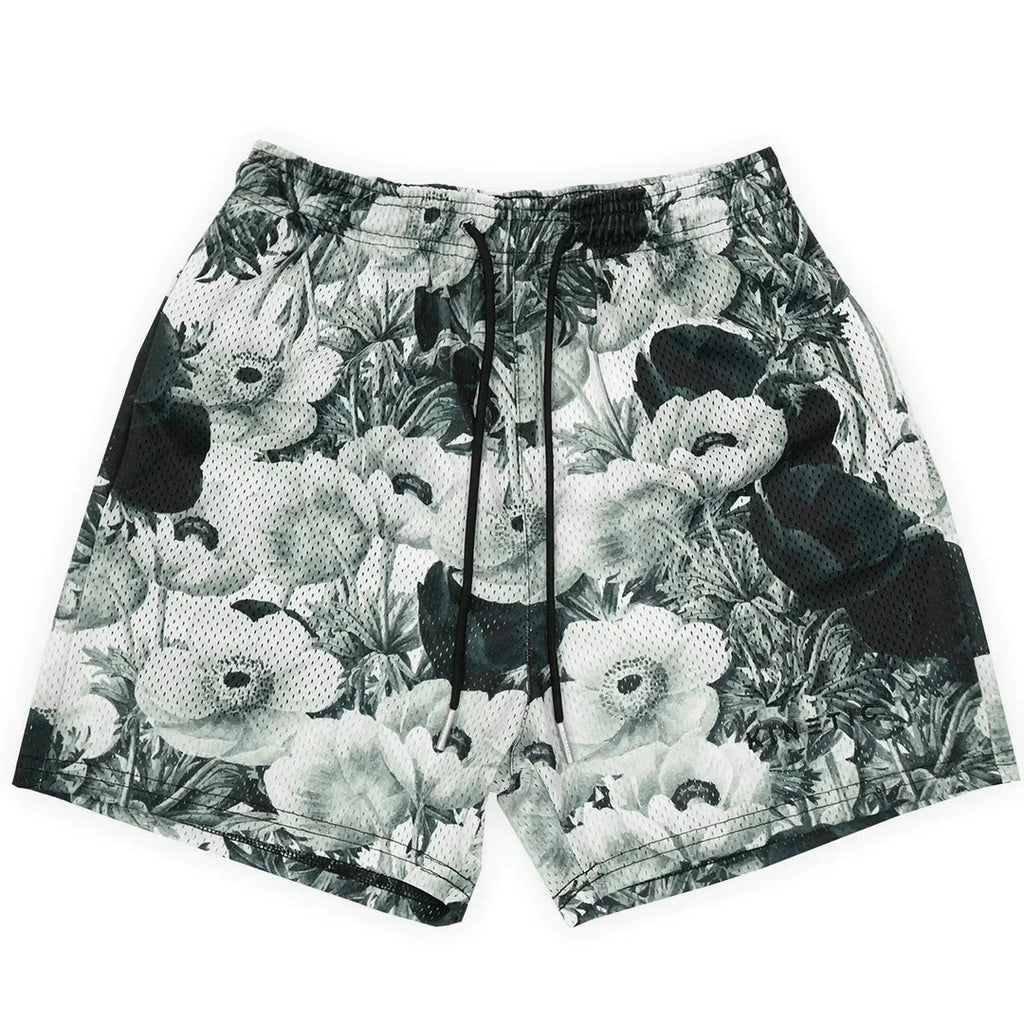 Short Homme Été Rose Broderie Casual Streetwear Hip Hop Fitness Polyester Séchage Rapide Respirant – Short Sport Tendance | Mode Homme Urban