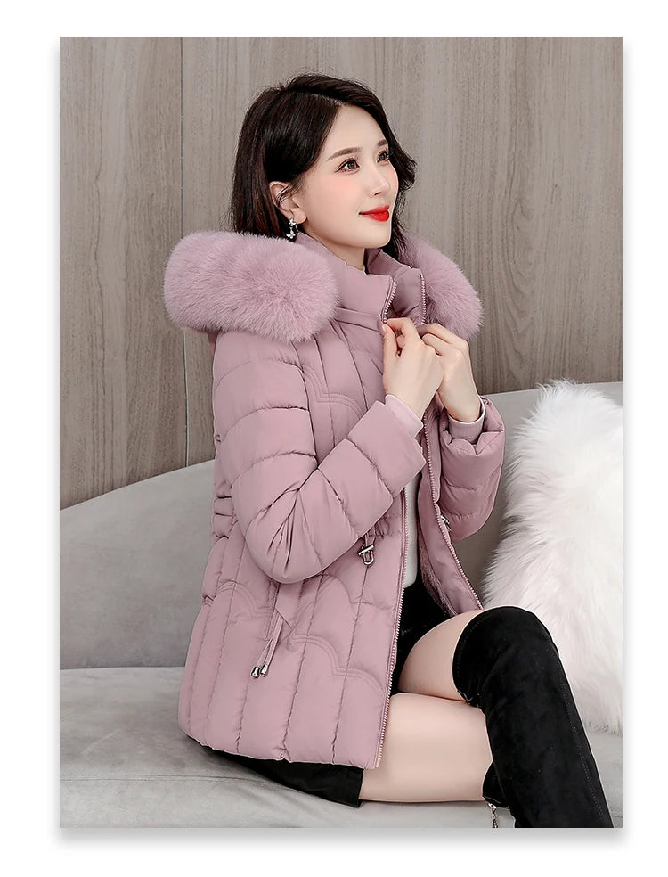 Doudoune Courte Femme À Capuche – Manteau Matelassé Chaud Haute Qualité | Hiver 2025 Tendance