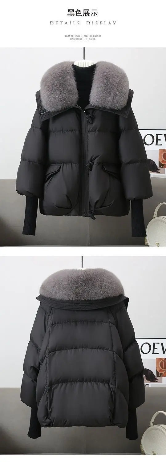 Doudoune Parka Femme Col Fourrure – Manteau Matelassé Chaud & Épais | Hiver 2025
