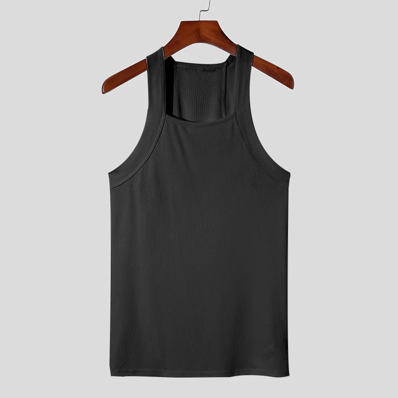 Débardeur Homme Sport Couleur Unie Col Rond Sans Manches Skinny Gym Streetwear Casual Fête S-5XL – Fitness Été | Mode Homme Premium