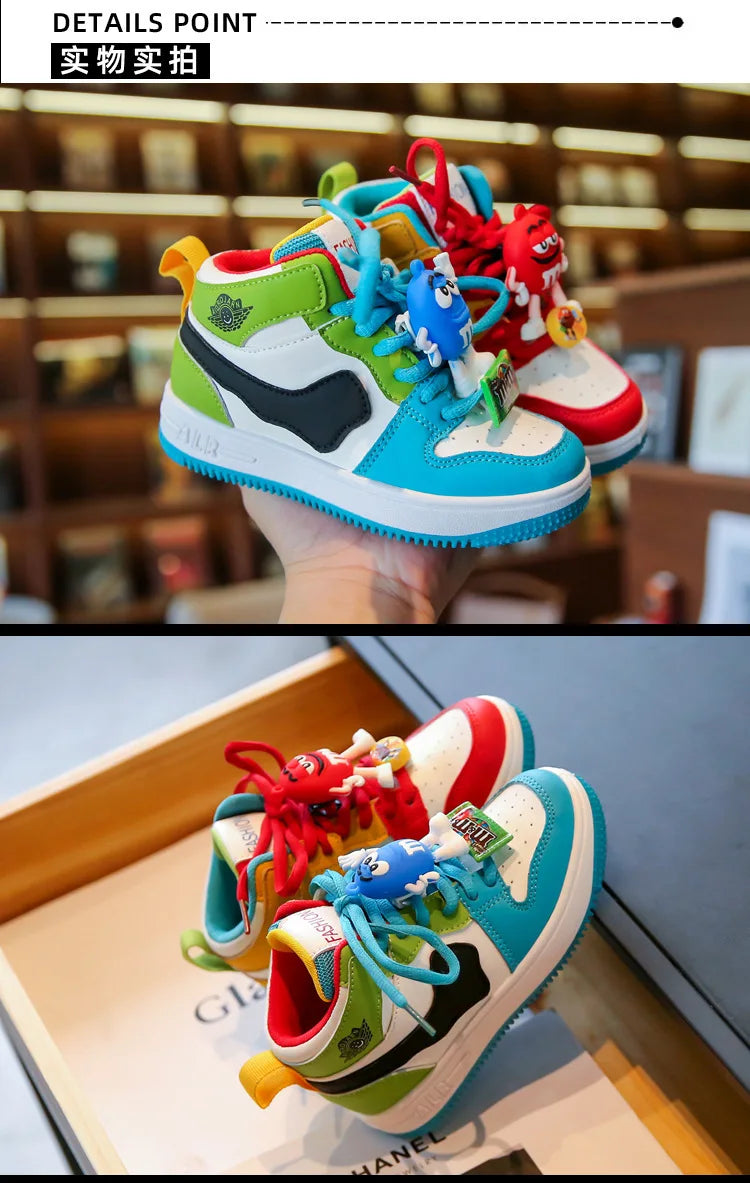 Baskets Enfant 4 Saisons – Chaussures Sport Basketball Garçon Fille Toutes Saisons