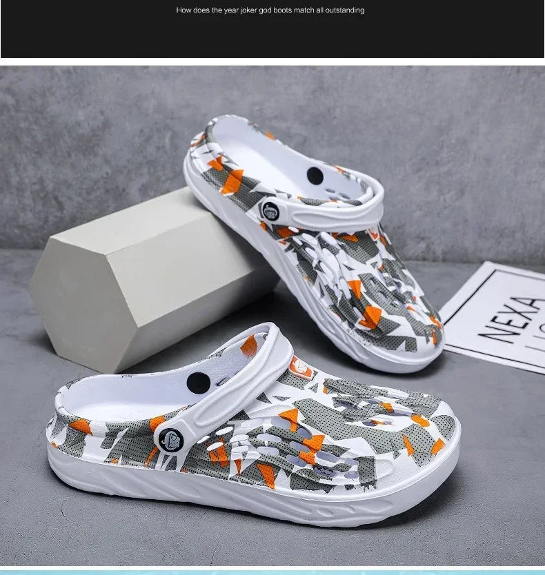 Clogs Sandales Respirants Homme Femme Plage 2025 – Confortables Semelle Douce Casual