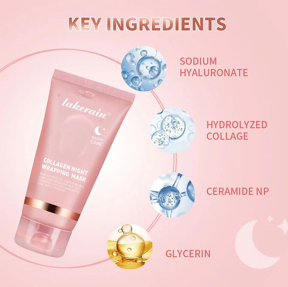 Kollagen Peel-Off-Maske - Tiefenhydratation & Festigkeit Nachtpflege