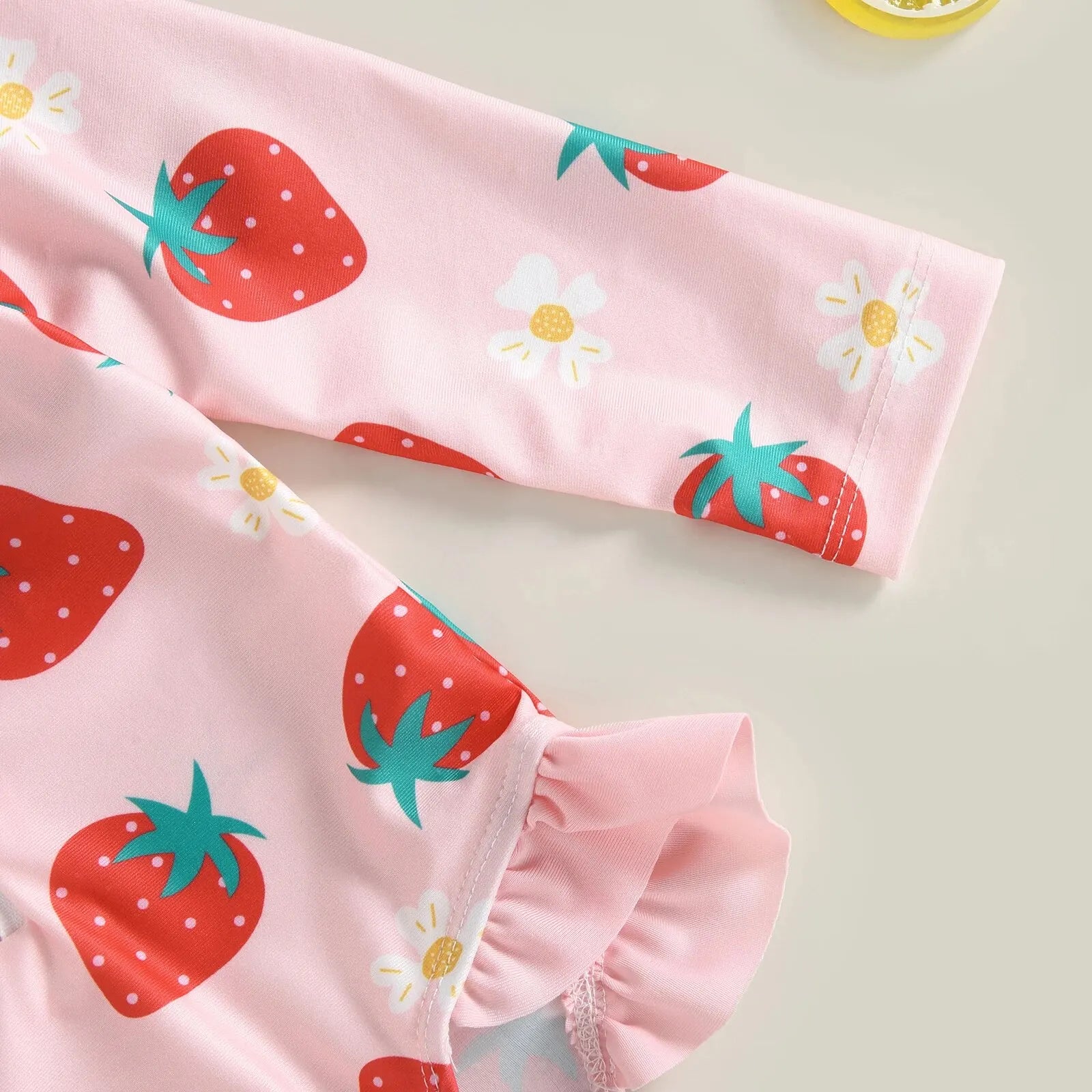 Maillot de Bain Bébé Fille Combinaison Zipper – Imprimé Flamant Rose Fleurs Manches Longues + Bandeau Été