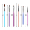 Set Pinceaux Nail Art Professionnel – Acrylique UV Gel Dessin & Dotting | Outils Manucure & Maquillage