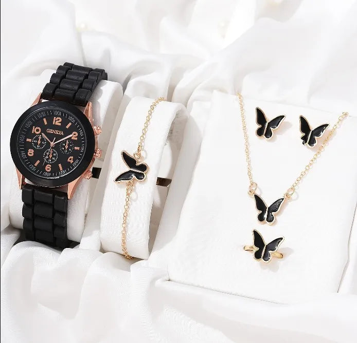 Montre Femme Fashion Silicone Blanc Couple Quartz Élégante Robe Cadeau Tendance Intemporelle | Montre Femme Fashion Silicone Couple Premium