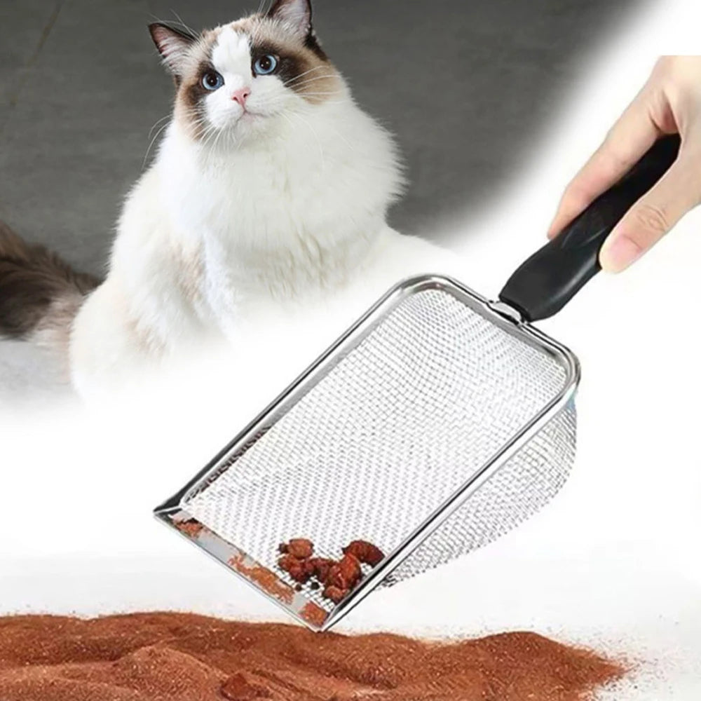 Pelle Litière Chat Inoxydable Anti-Odeurs – Ergonomique Durable Nettoyage Facile Hygiène Féline