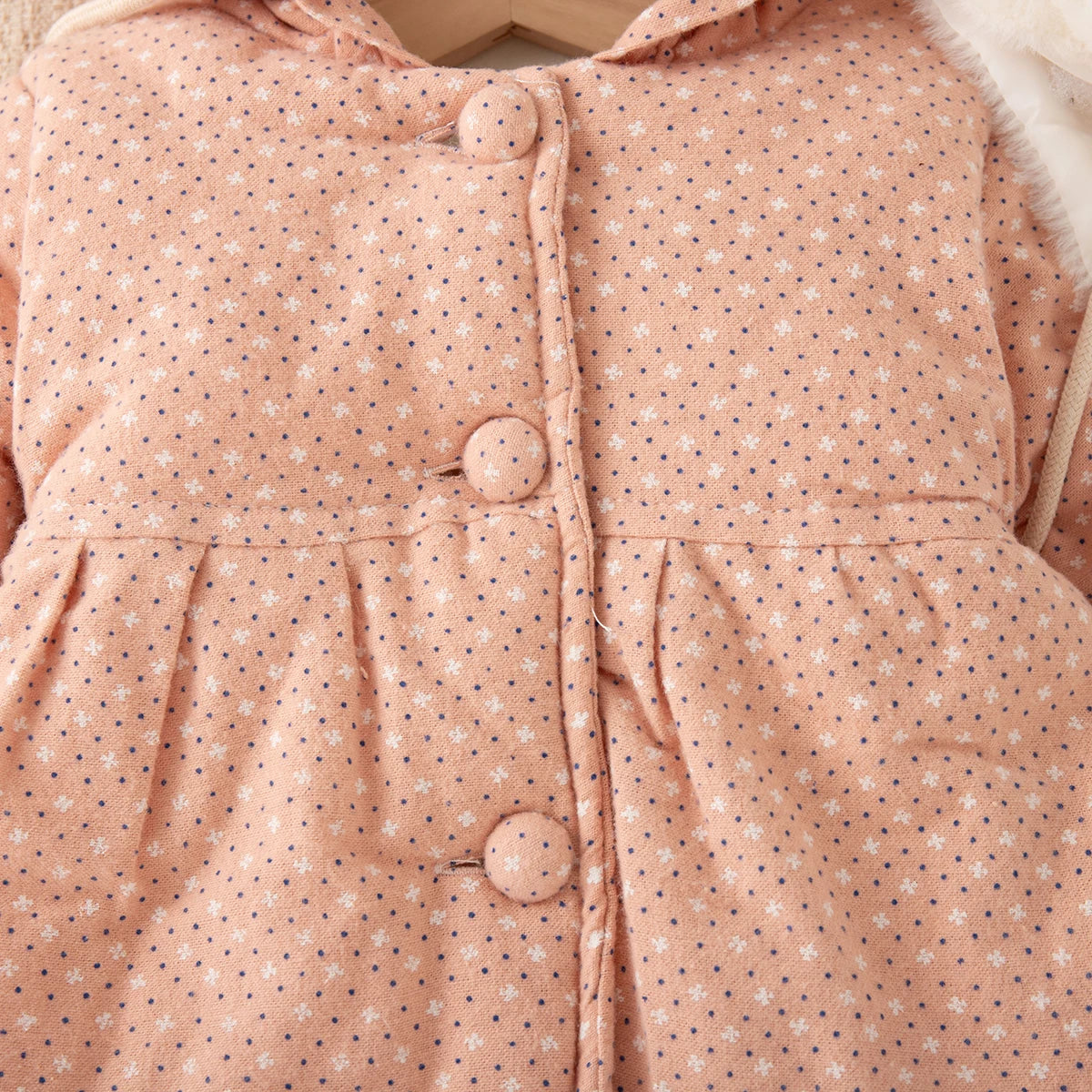 Veste Bébé Fille Hiver à Capuche – Manteau Chaud Épais Mignon 9 Mois à 3 Ans