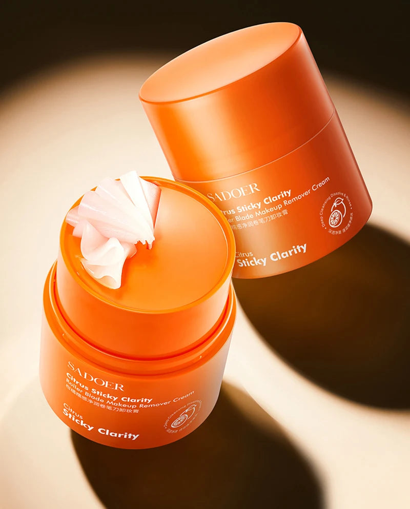 Baume Démaquillant Citrus Stick – Lèvres Yeux Visage Grande Capacité Doux Soin Peau