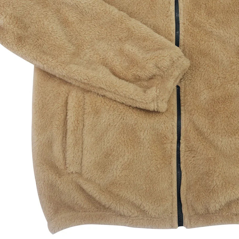 Veste Homme Automne Hiver Polaire Double Face Chaude Capuche Loose Casual Coupe-Vent – Manteau Chaud Tendance Saison Froide | Mode Homme Premium