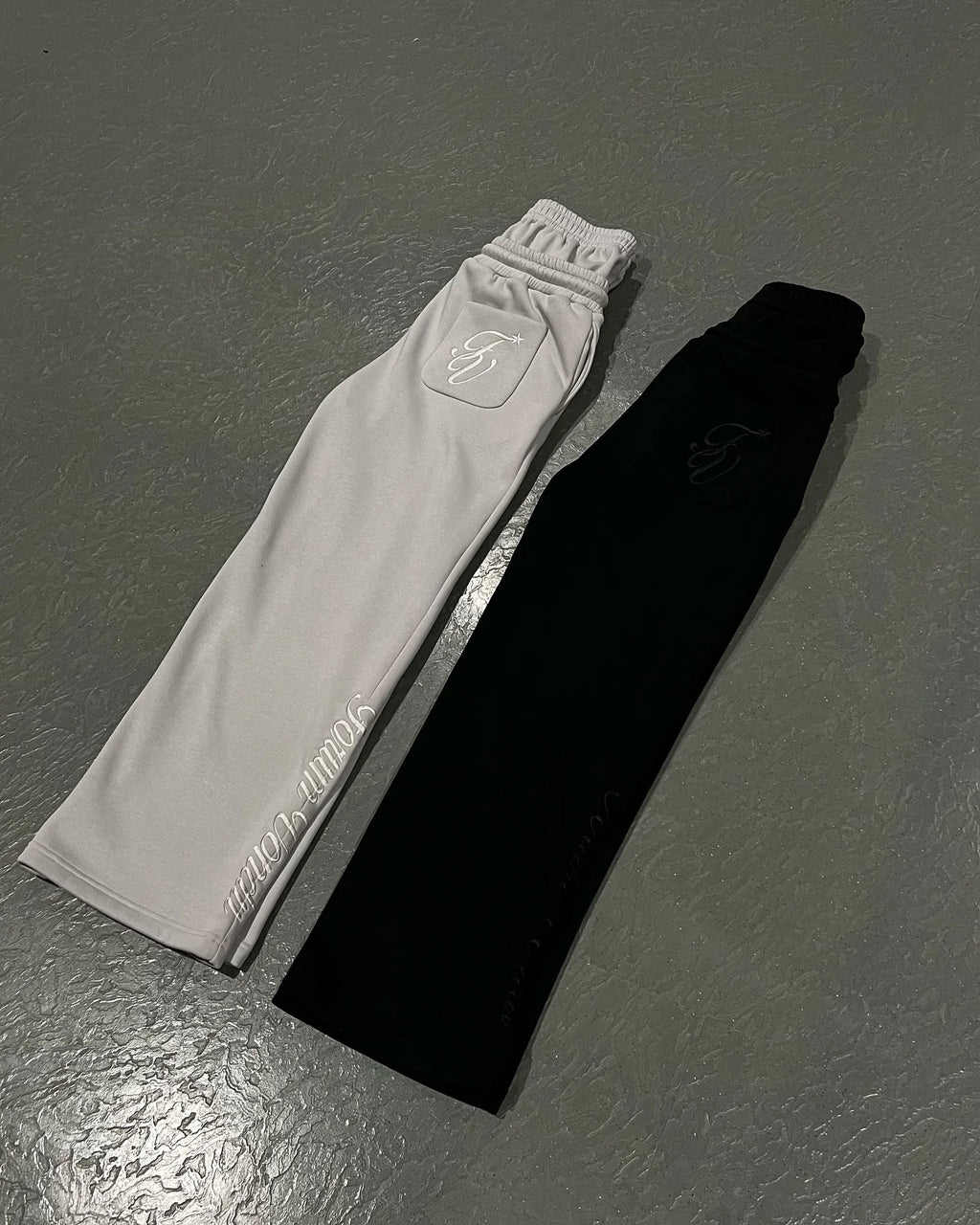 Jogging Harajuku Loose Double Taille Y2K Américain Couleur Unie Broderie Lettres Hip Hop Cordon Casual – Streetwear Unisexe | Mode Tendance