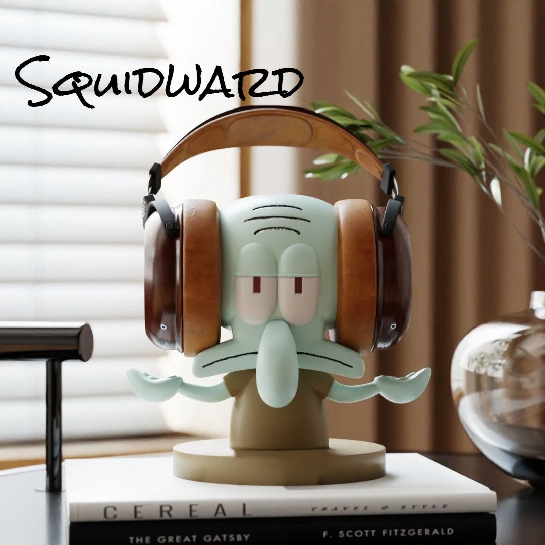 Support Casque SpongeBob Squidward – Organisateur Gaming Headset Décoration Bureau Original